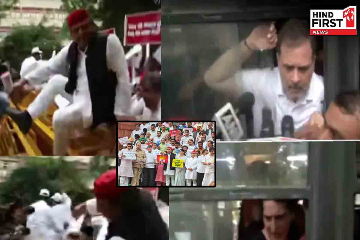 चुनाव आयोग के खिलाफ दिल्ली में विरोध प्रदर्शन, राहुल-प्रियंका गांधी को हिरासत में लिया