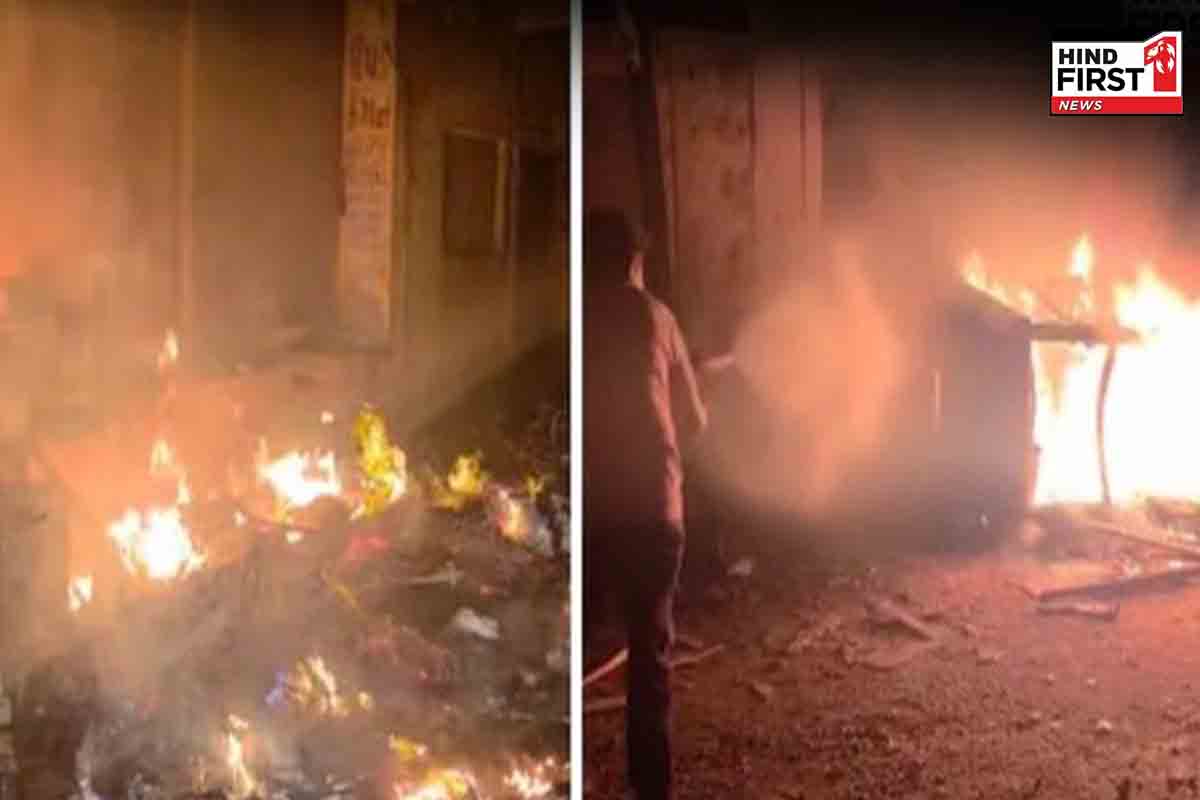 गुजरात के गांधीनगर में गरबा के दौरान हिंसक झड़प, दुकानों में तोड़फोड़-आगजनी