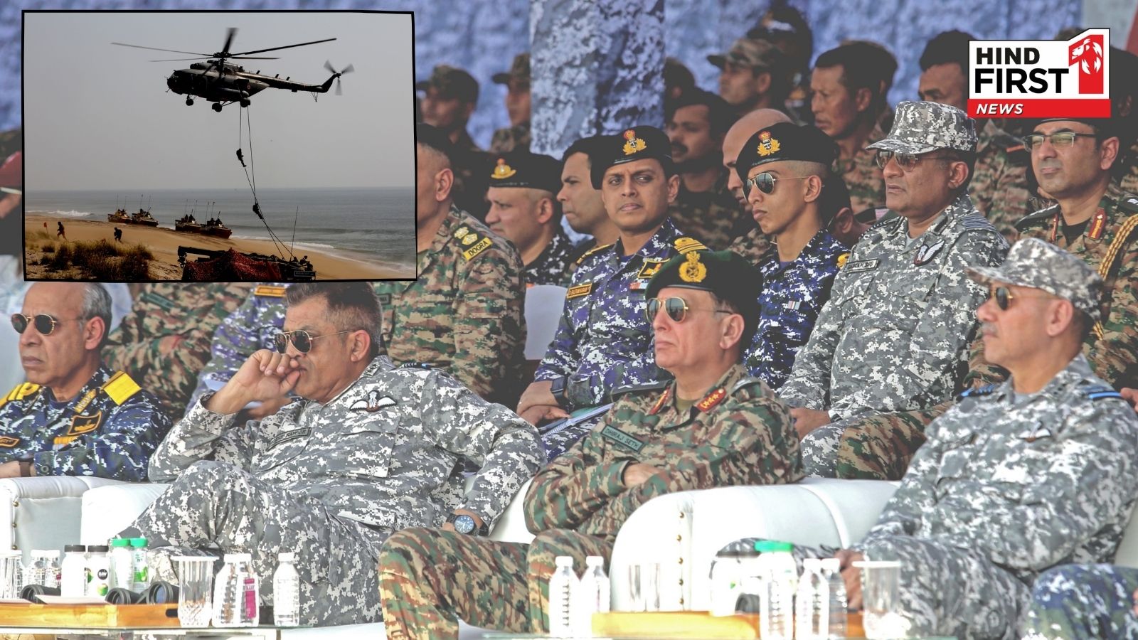 TSE-2025 : पोरबंदर के माधवपुर बीच पर 13 नवंबर को त्रि-सेवा अभ्यास त्रिशूल का समापन हुआ