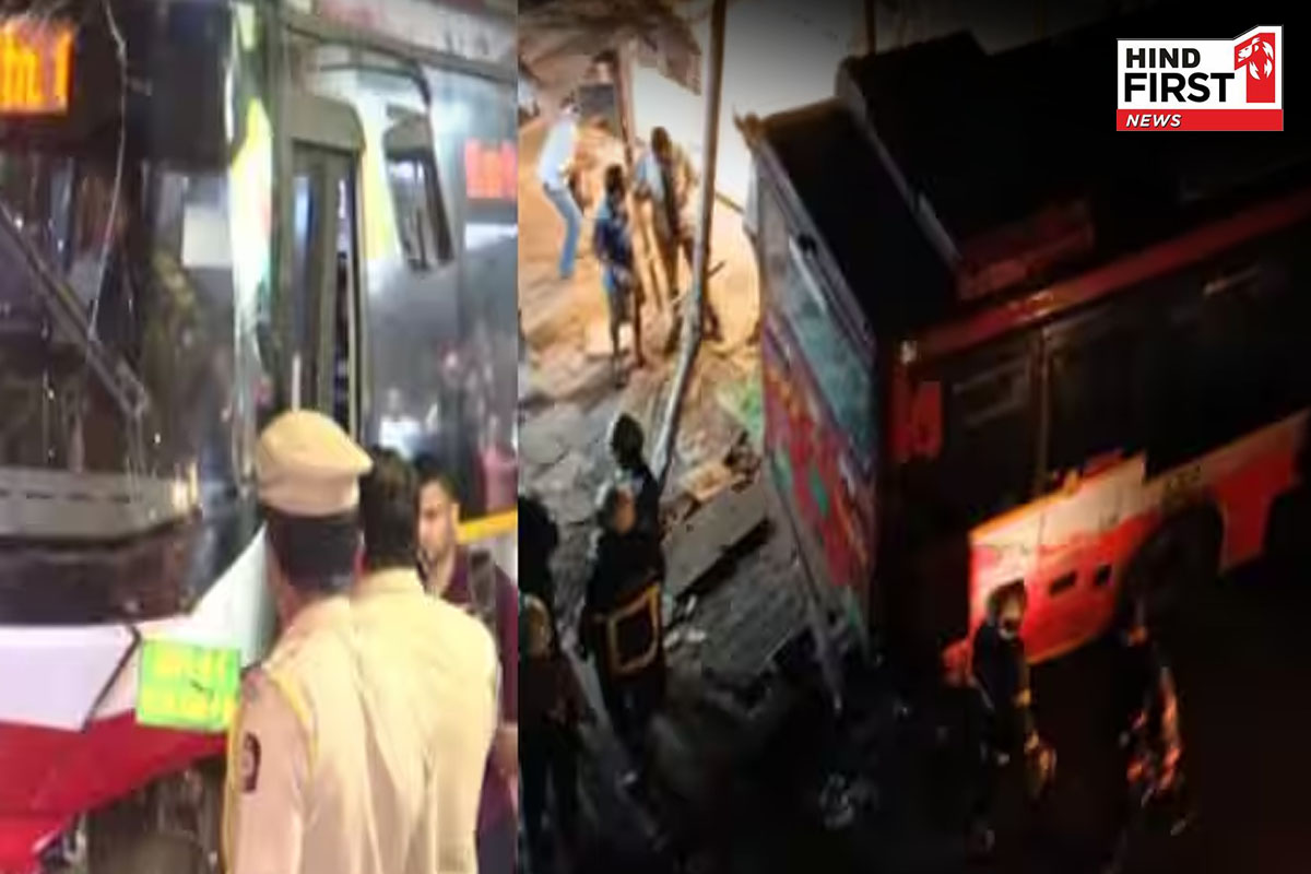 Mumbai Bus Accident: मुंबई के भांडुप में बेकाबू बस ने 13 लोगों को कुचला, 4 की मौत Mumbai Bus Accident: मुंबई के भांडुप में बेकाबू बस ने 13 लोगों को कुचला, 4 की मौत